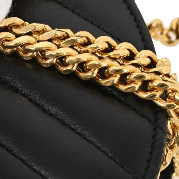 Saint Laurent Black Leather Love Heart Shoulder Bag - Picture 7 of 10